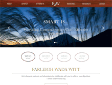 Tablet Screenshot of fwwlaw.com